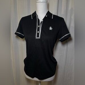 Original Penguin Black Polo with White Trim